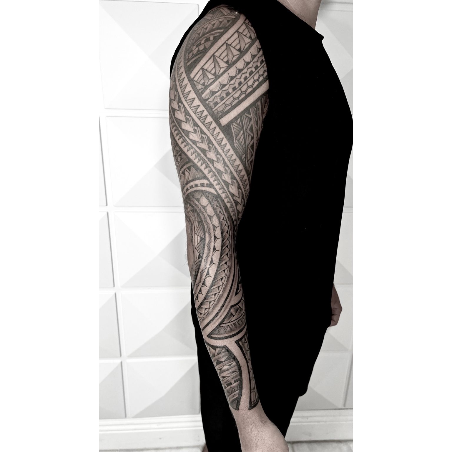 Full Polynesian sleeve by Kai